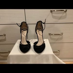 Zara crystal and suede sandals